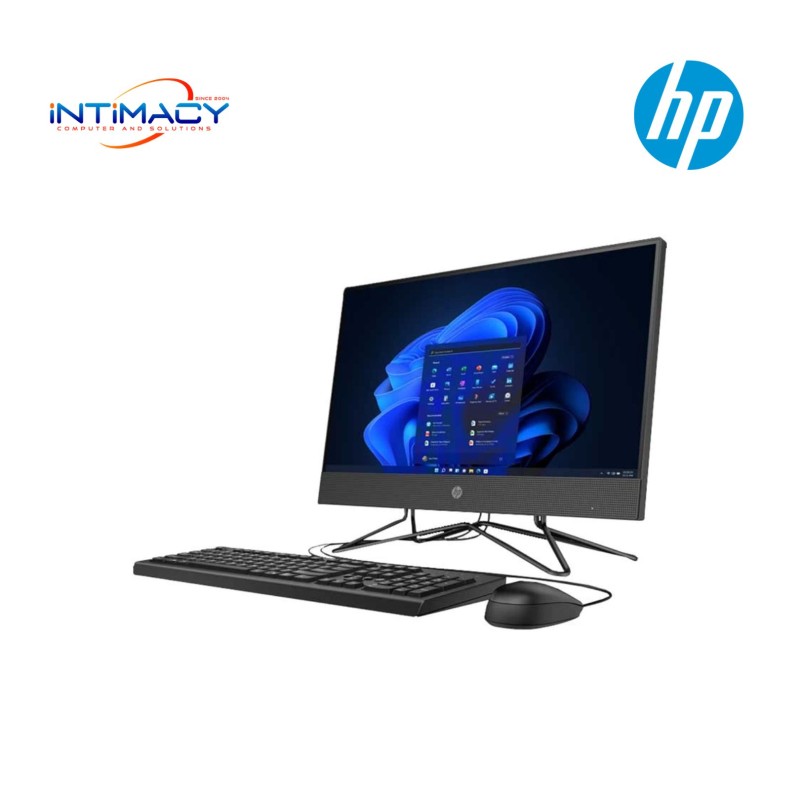 HP AIO 200 G4 10th Gen Intel Core I3 10110U 21.5 Inch FHD Display Black All In One Brand PC